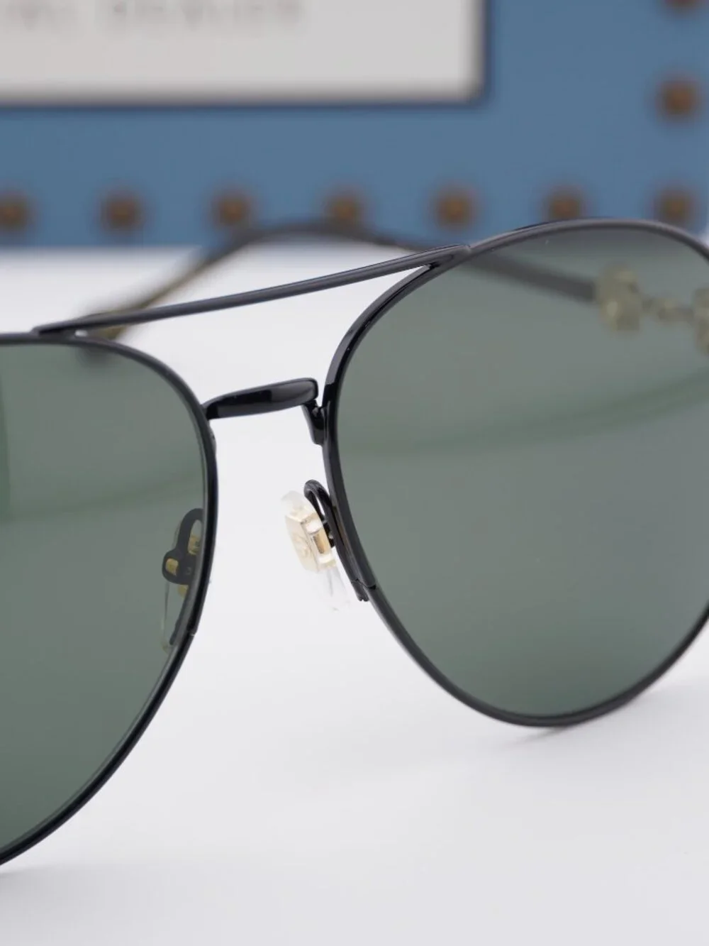 Gucci GG1698S 001 Aviator Sunglasses - Black\ Black